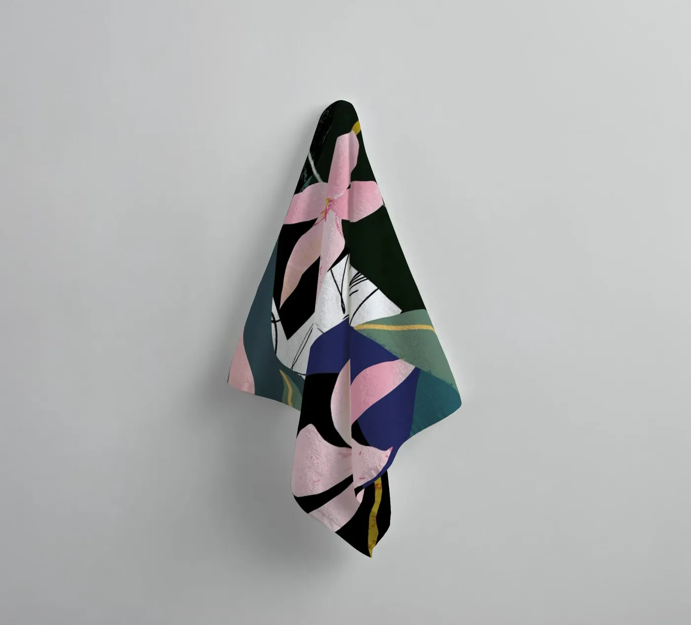 Oleander badhanddoek van Tom Abbiss Smith