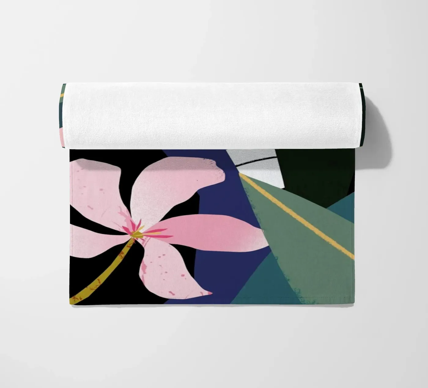 Oleander beach towel by Tom Abbiss Smith