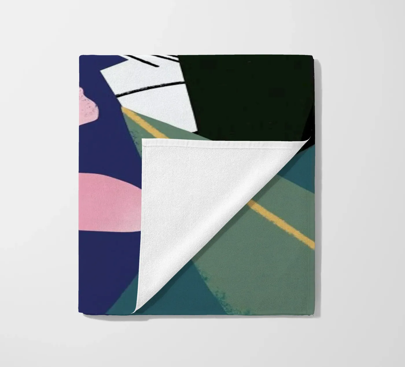 Oleander beach towel by Tom Abbiss Smith