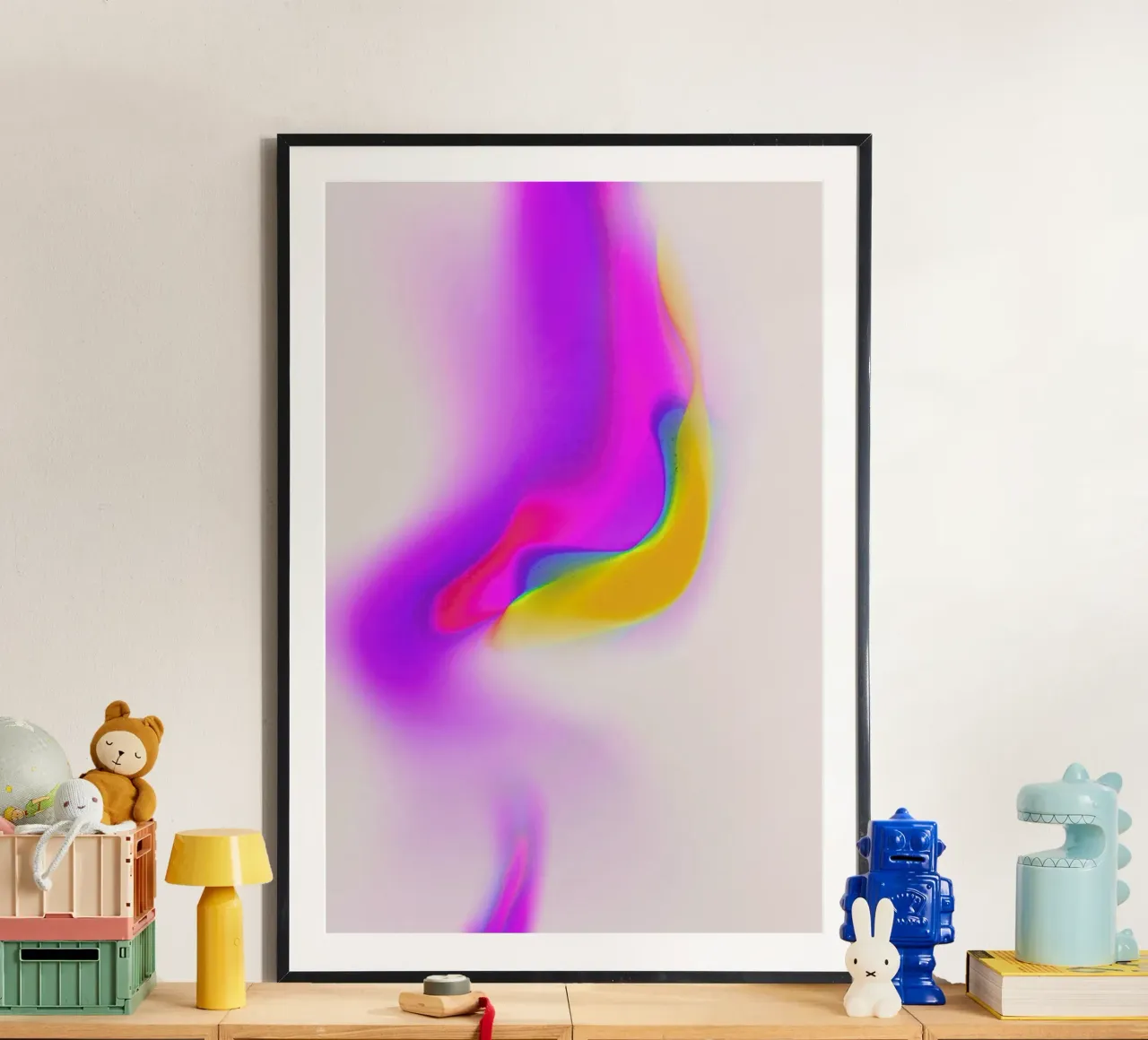 Space 3 poster con telaio in legno da treechild