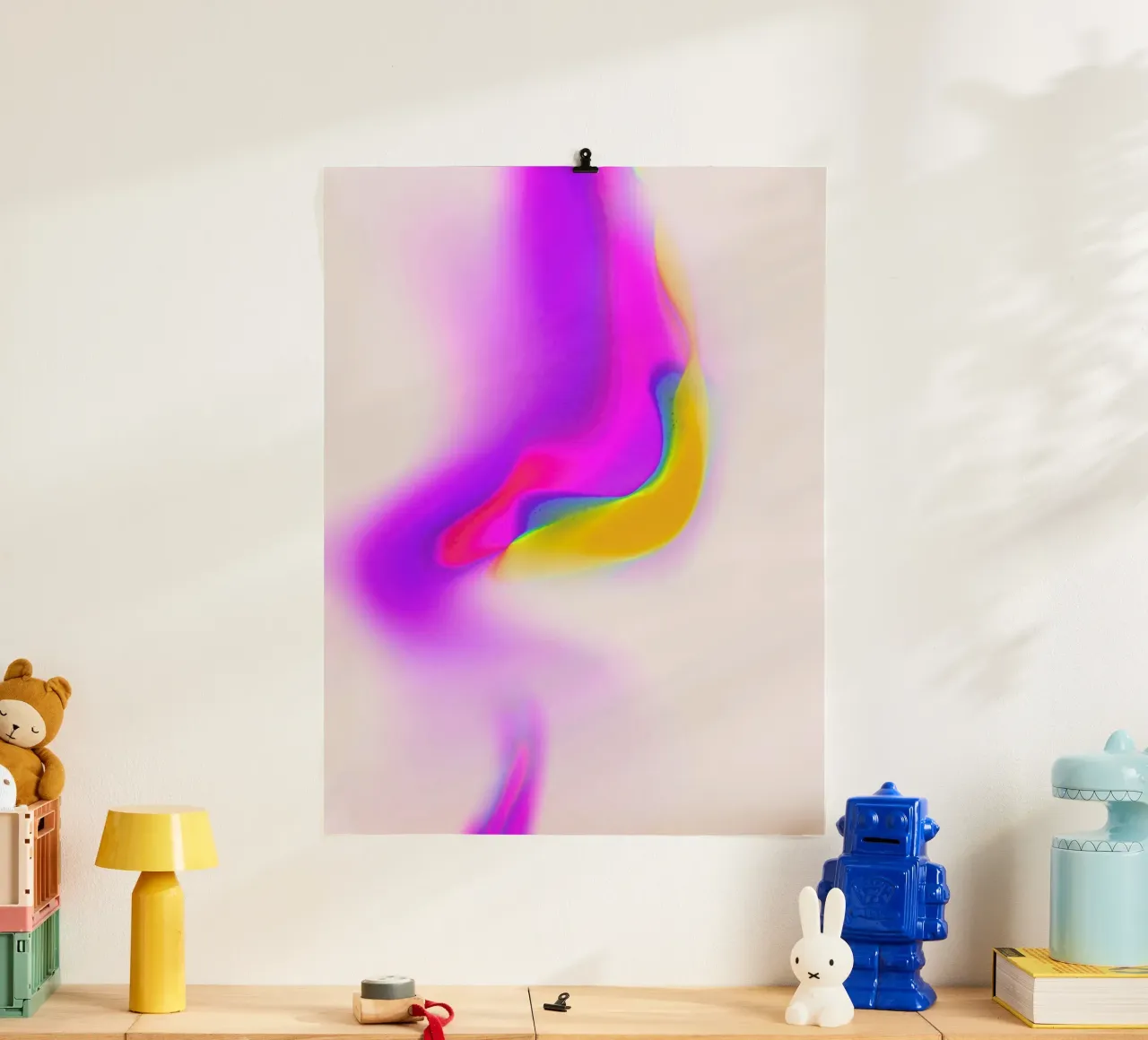 Space 3 poster con telaio in legno da treechild