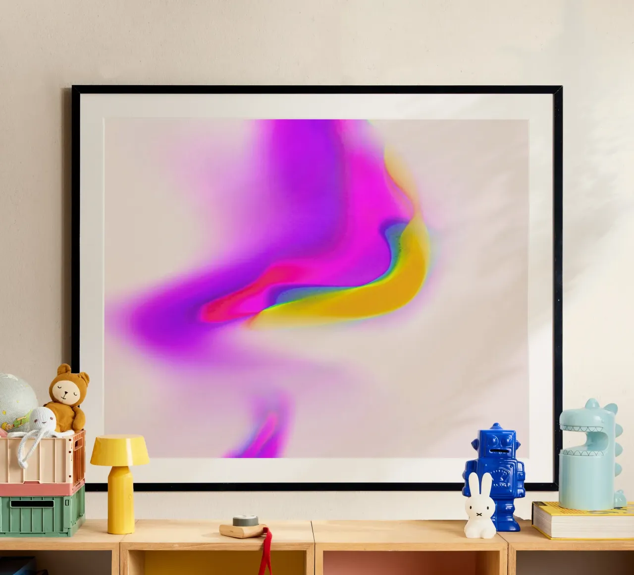 Space 3 poster con telaio in legno da treechild