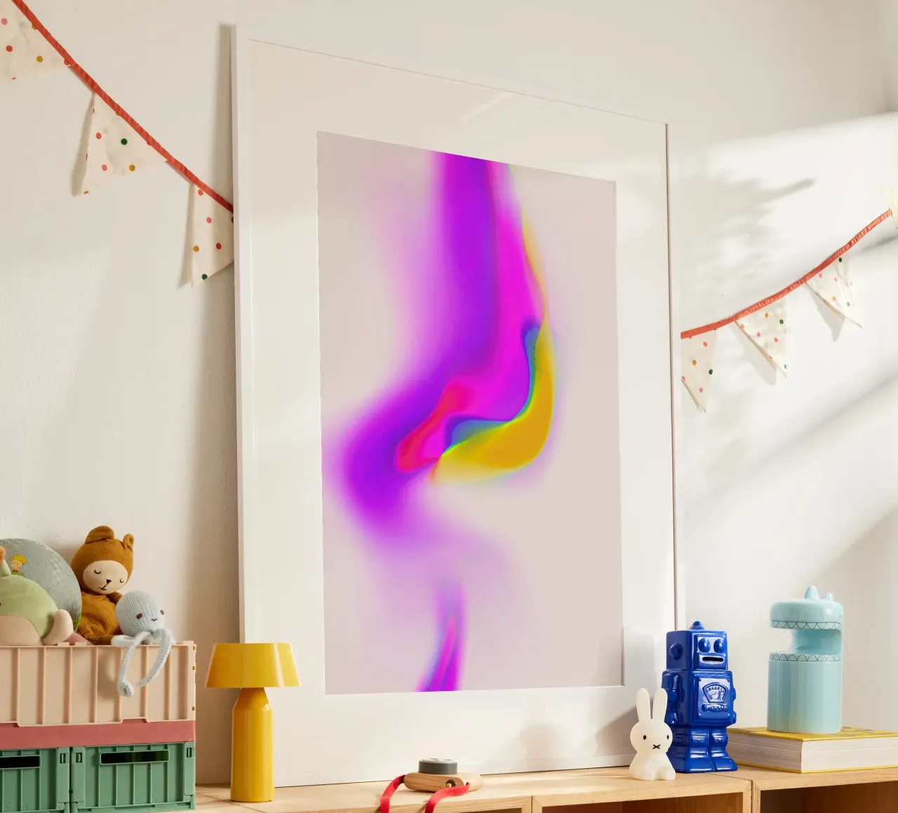 Space 3 poster con telaio in legno da treechild