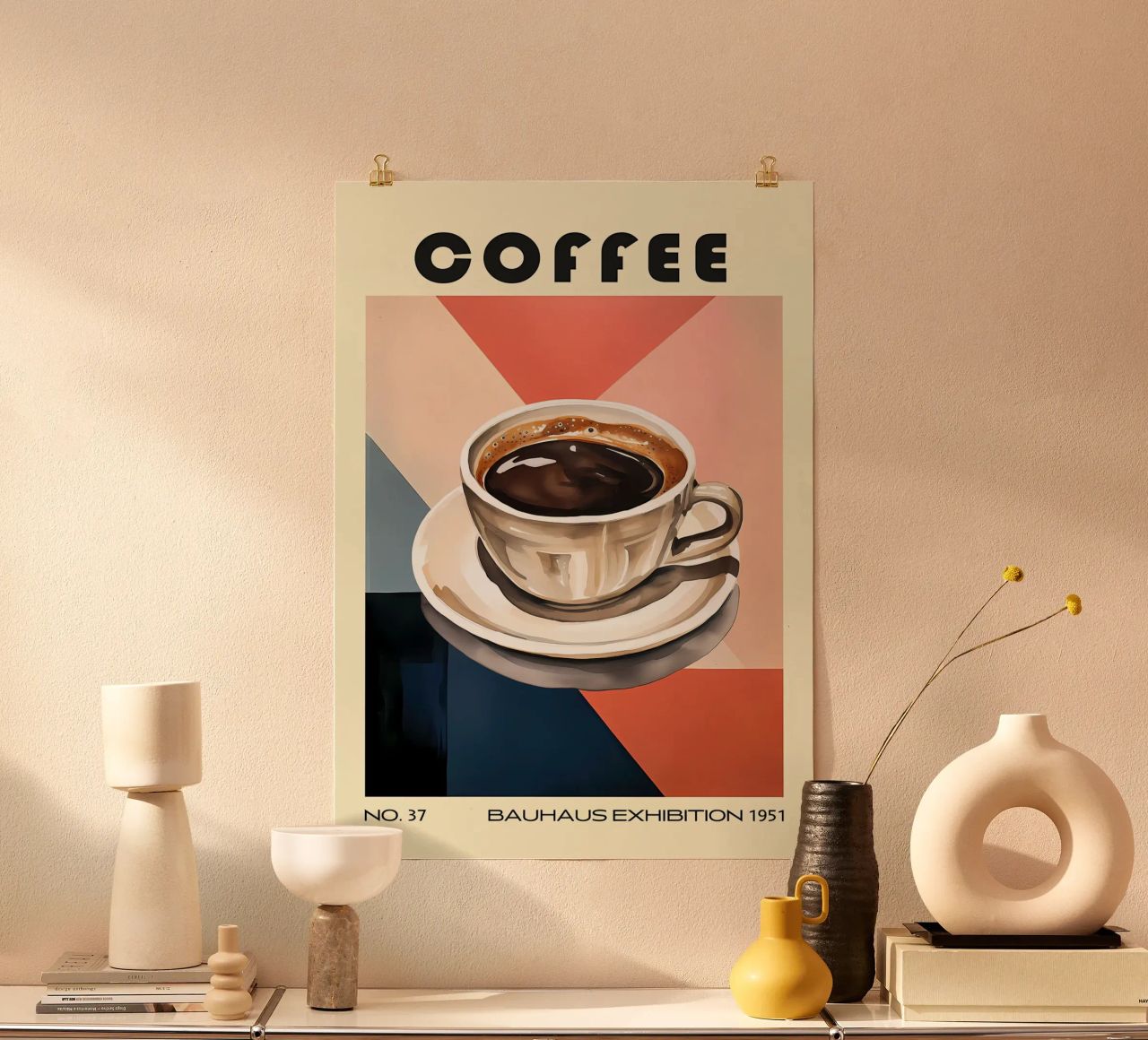 Coffee Bauhaus Cafe Kitchen poster by Karraker