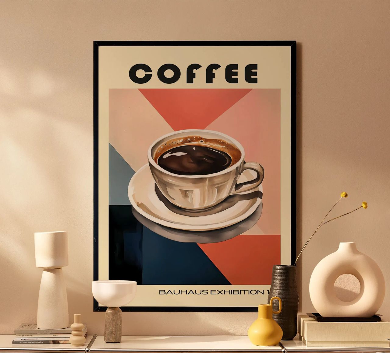 Coffee Bauhaus Cafe Kitchen poster by Karraker