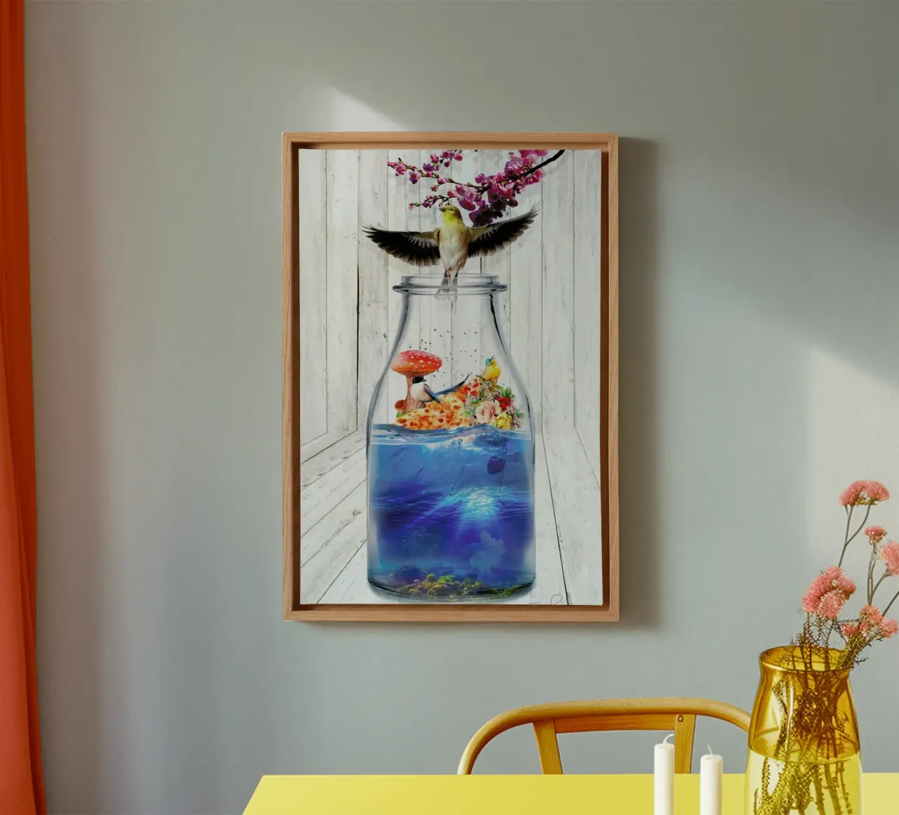 The Trip II canvas met Baklijst van Design by Soph