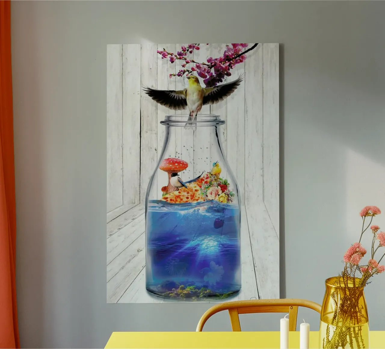 The Trip II canvas met Baklijst van Design by Soph