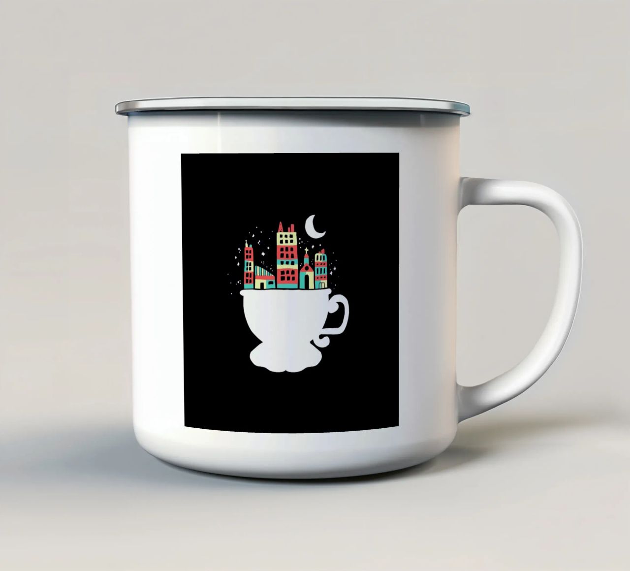 Little World enamel mug by Tobe Fonseca