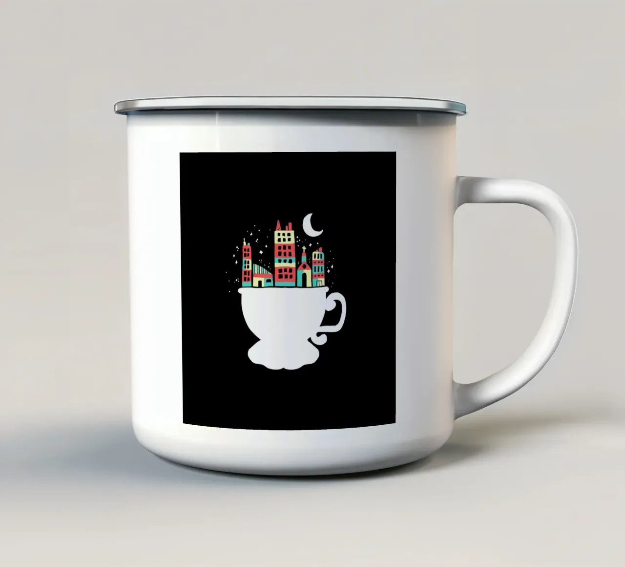 Little World tazza in smalto da Tobe Fonseca