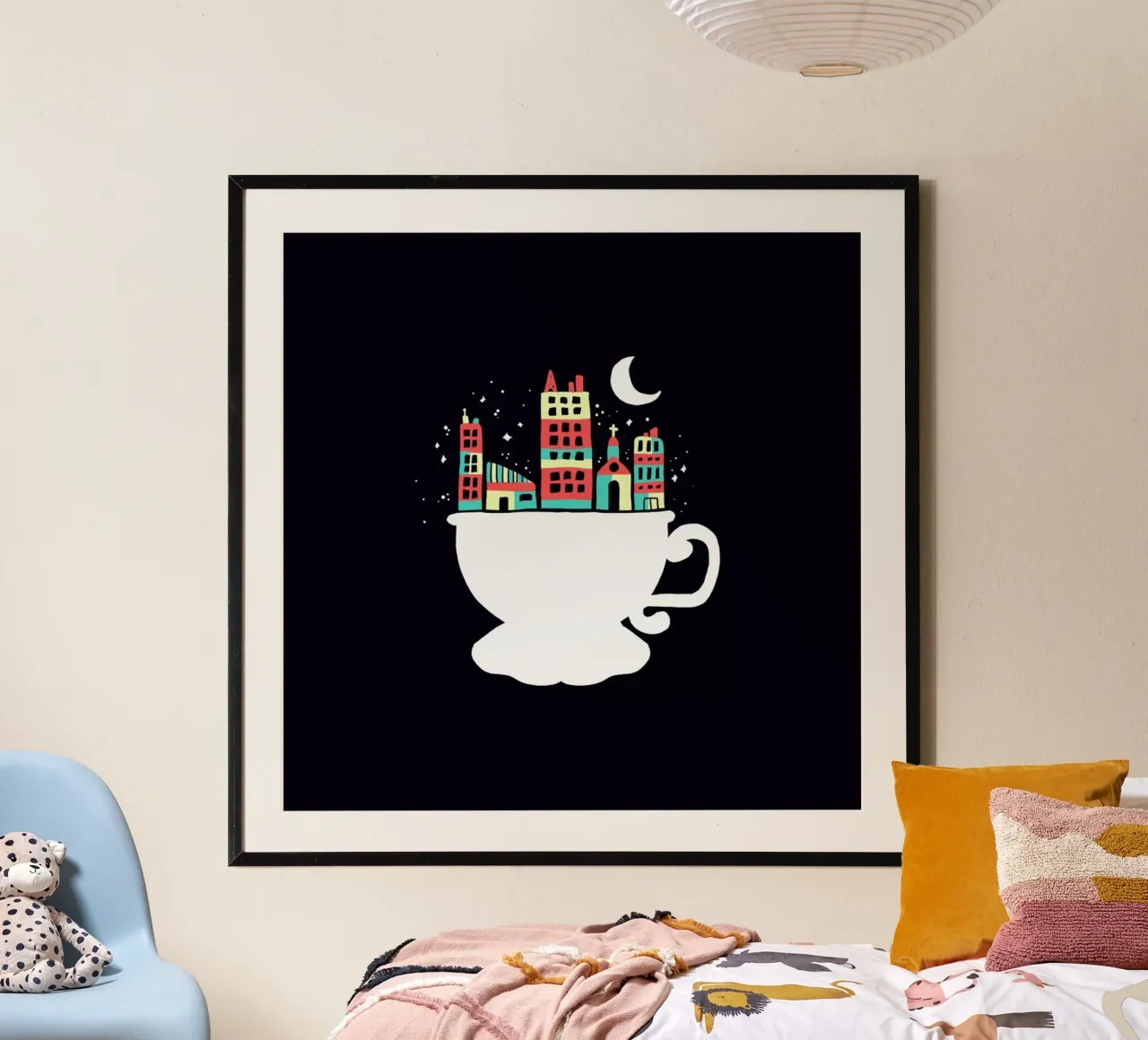 Little World poster con telaio in plastica da Tobe Fonseca