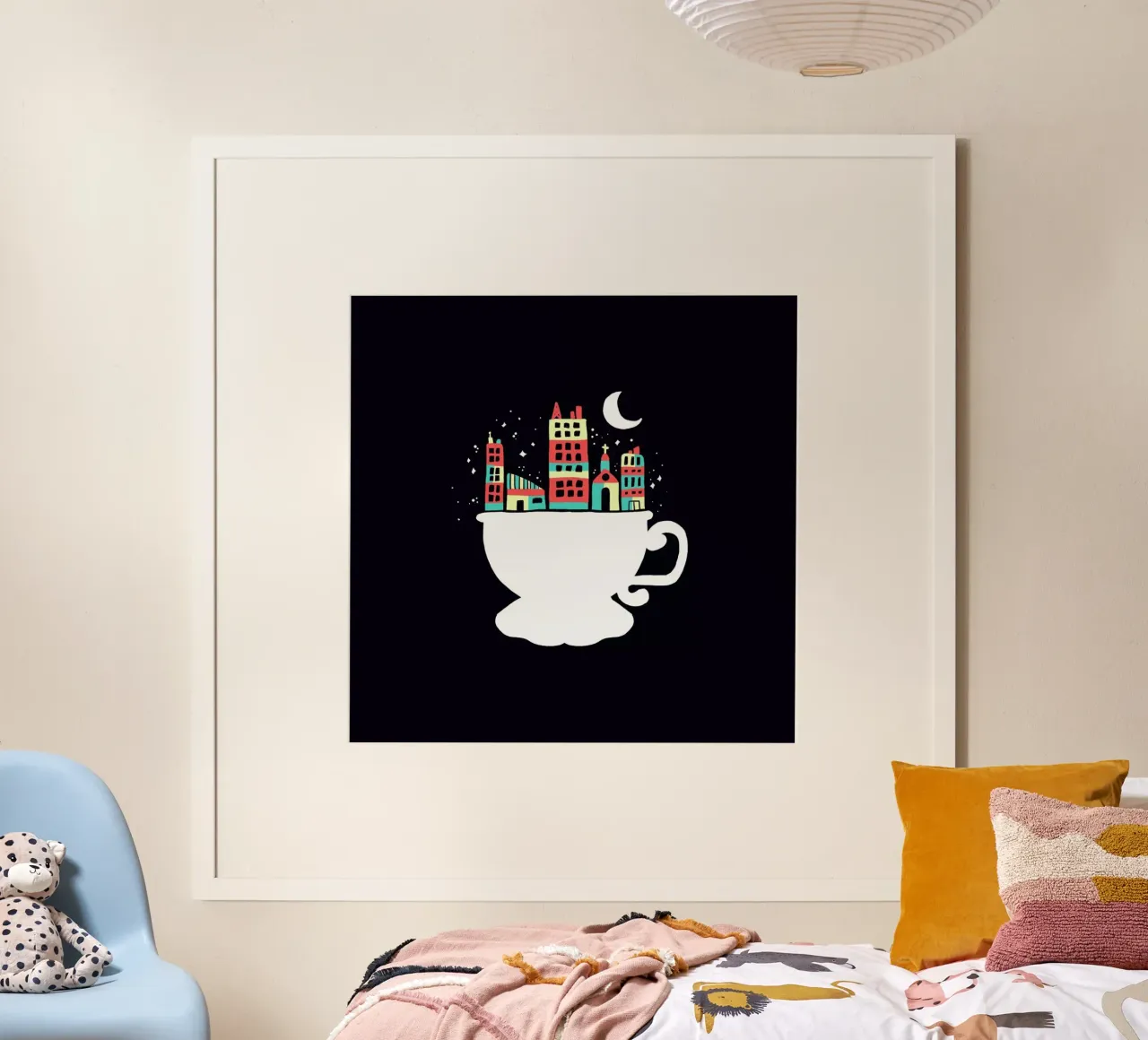 Little World poster con telaio in plastica da Tobe Fonseca