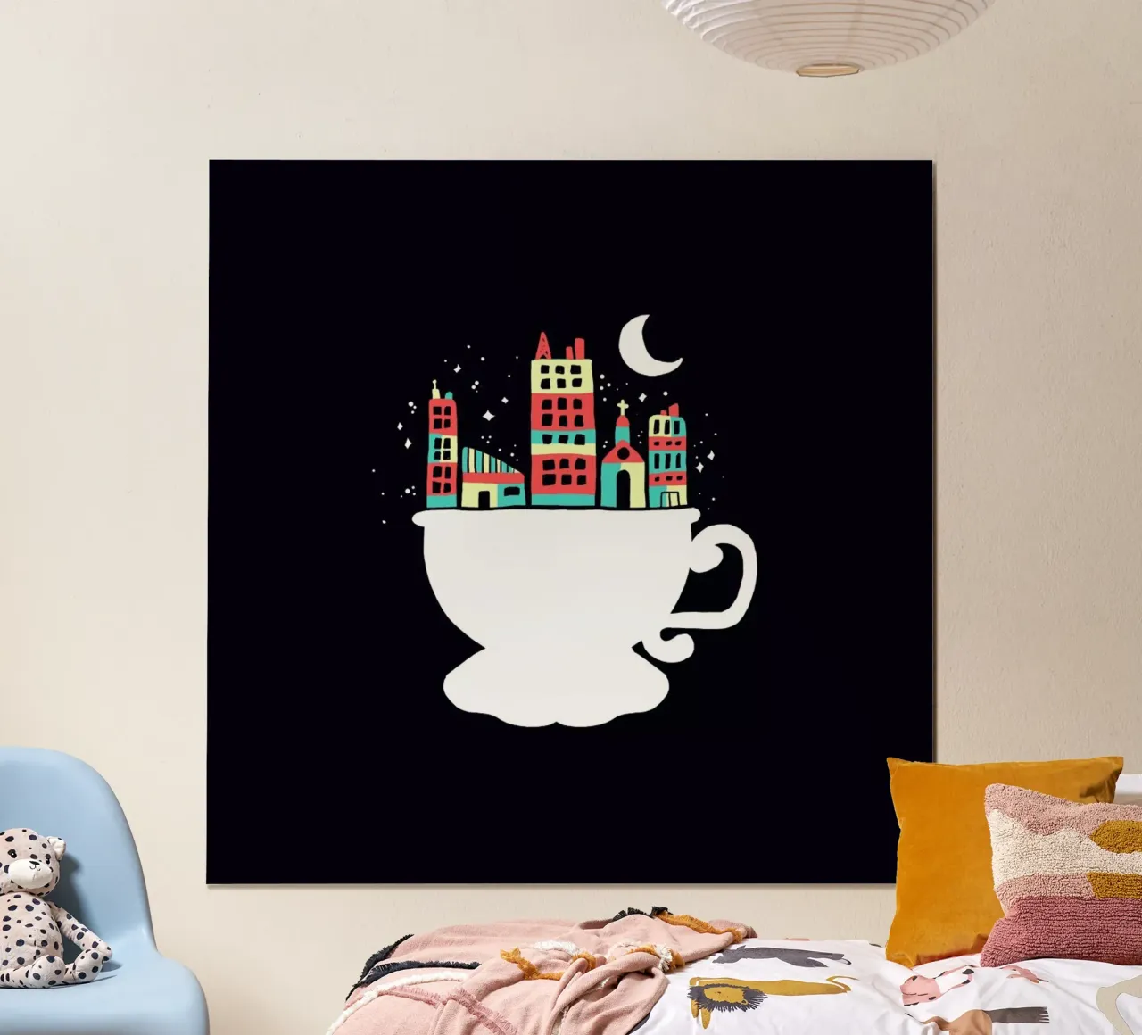 Little World poster con telaio in plastica da Tobe Fonseca