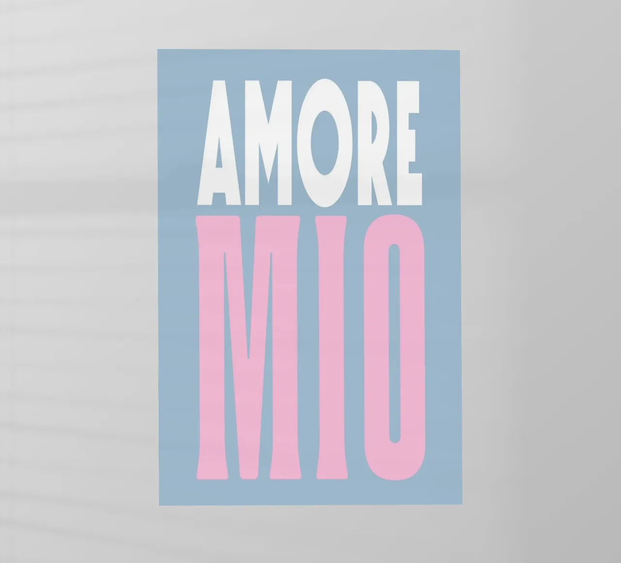 Amore Mio, pop estivo pastello pellicola backlit da Carinaprint