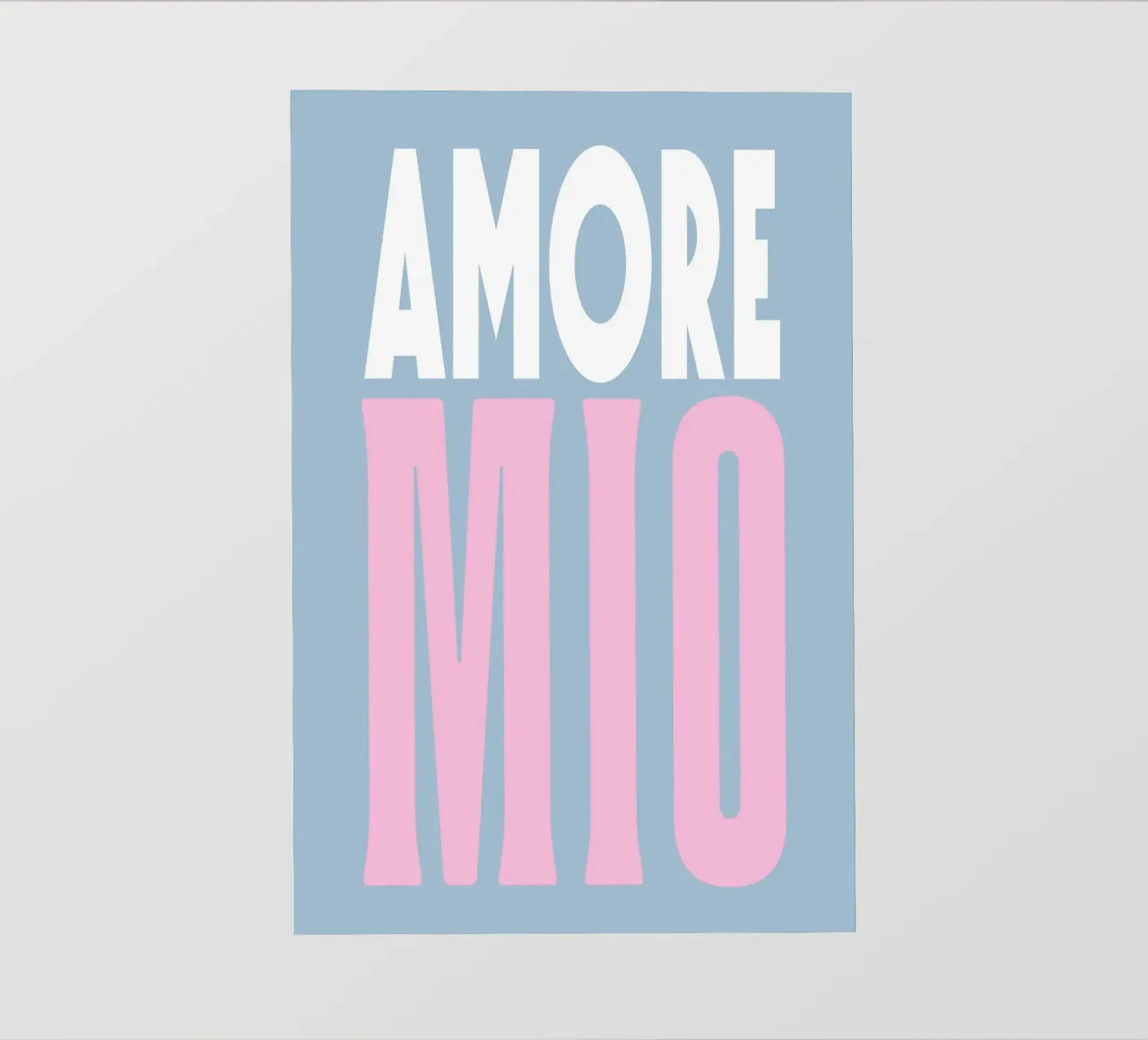 Amore Mio, pop estivo pastello pellicola backlit da Carinaprint