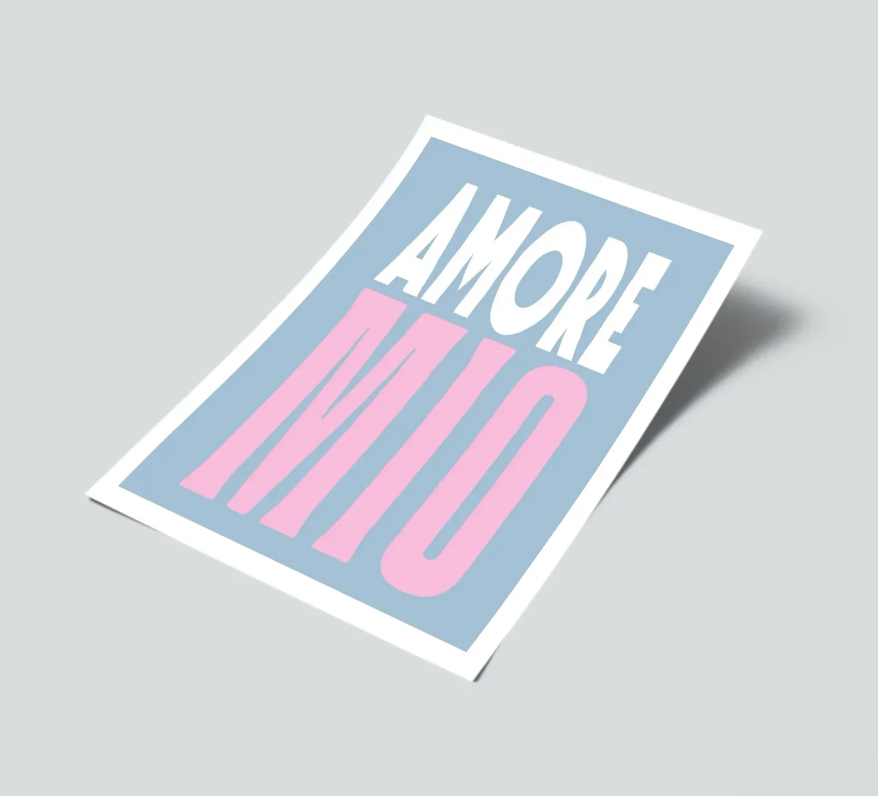 Amore Mio, Pastell Sommer-Pop Stickerbogen von Carinaprint