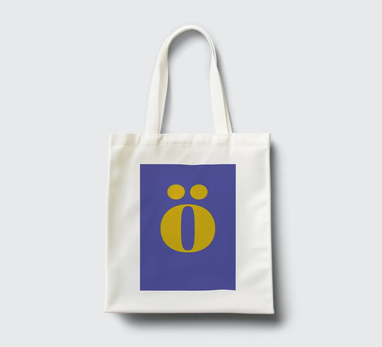 Blue Letter ö tote bag by Studio One