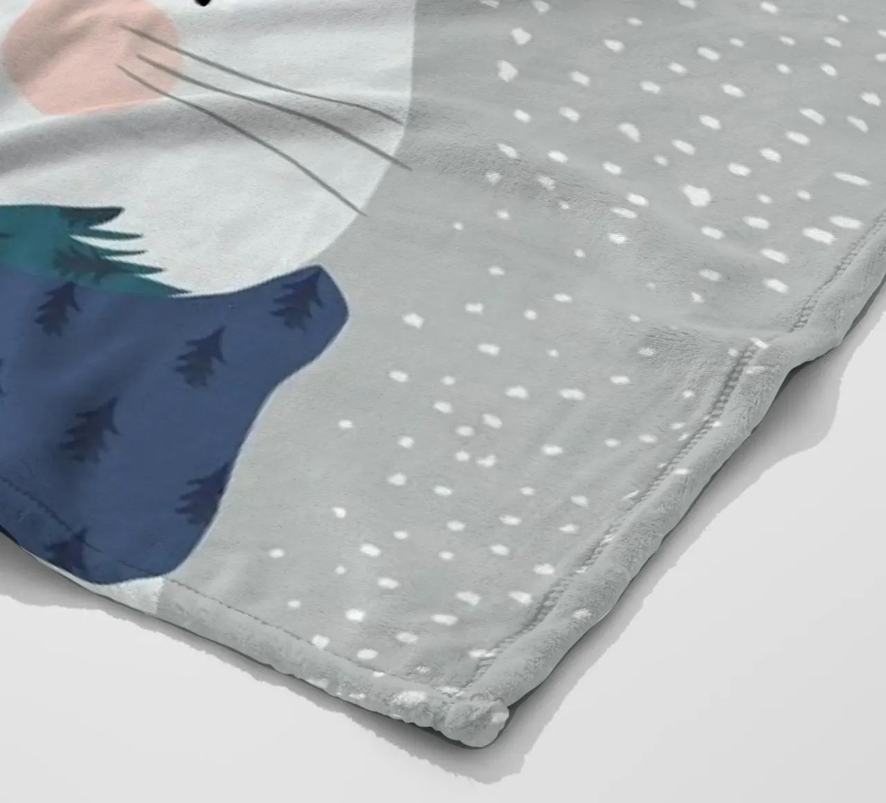 Schneehase fleecedeken van treechild