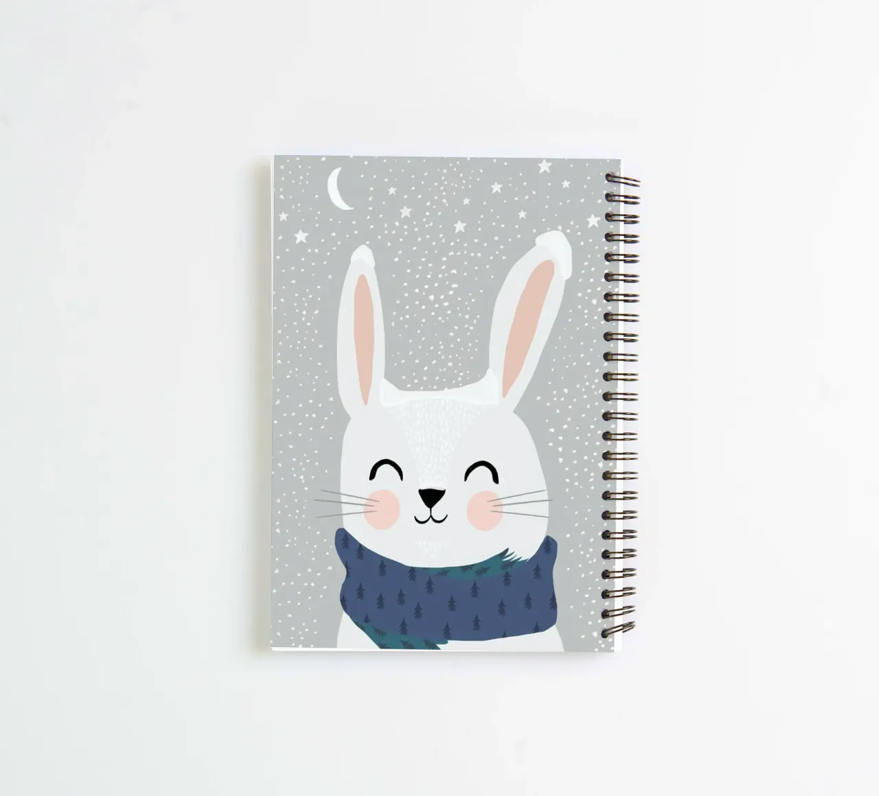 Schneehase notitieboek met spiraal van treechild