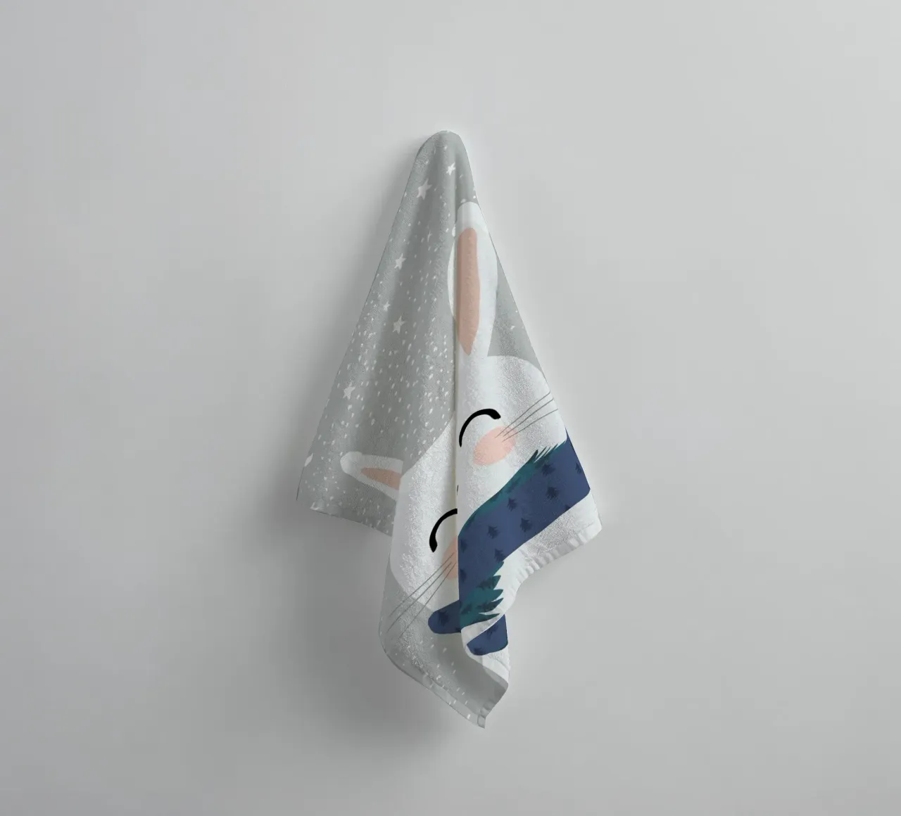 Schneehase Handtuch von treechild