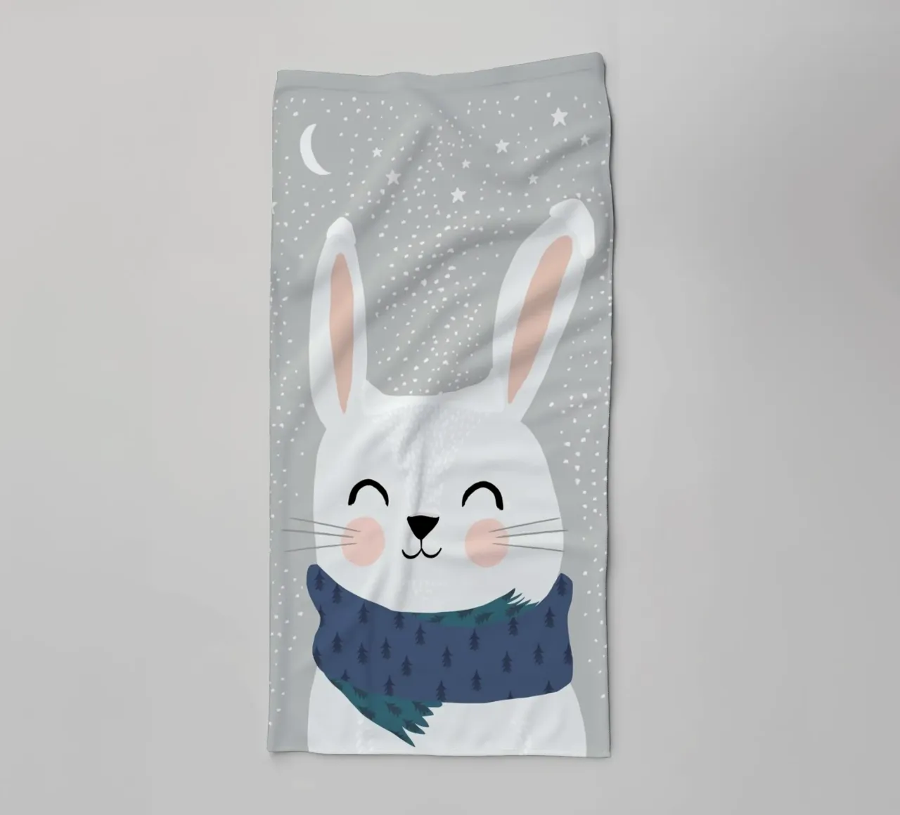 Schneehase Handtuch von treechild