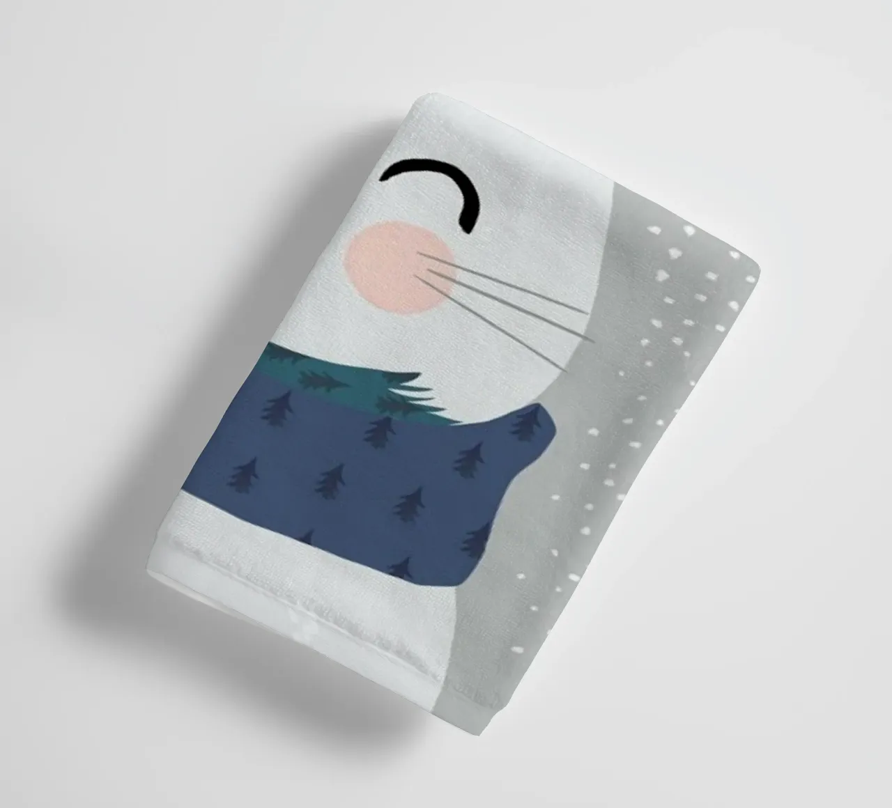 Schneehase Handtuch von treechild