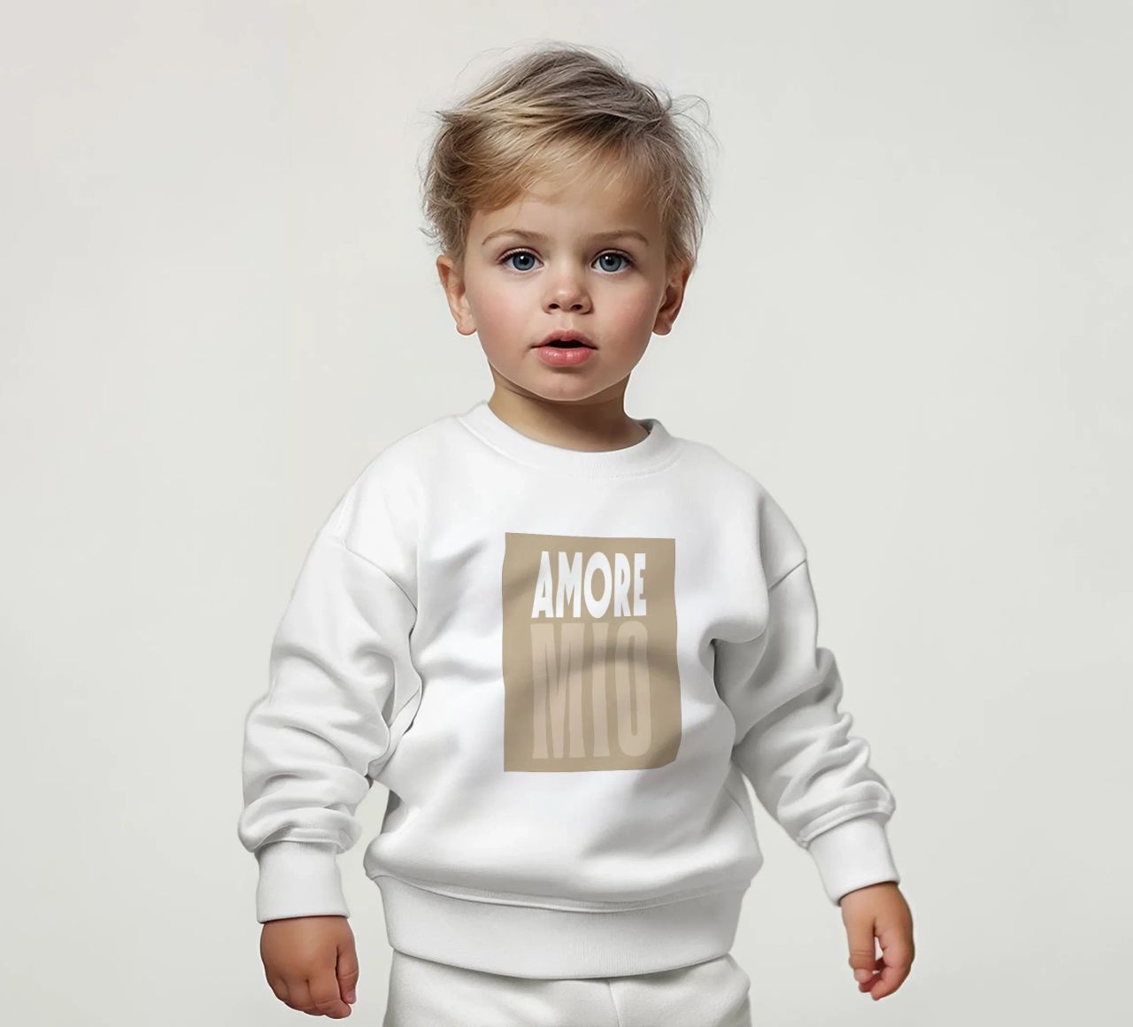 Amore Mio, Boho Sommer-Pop felpa neonato da Carinaprint