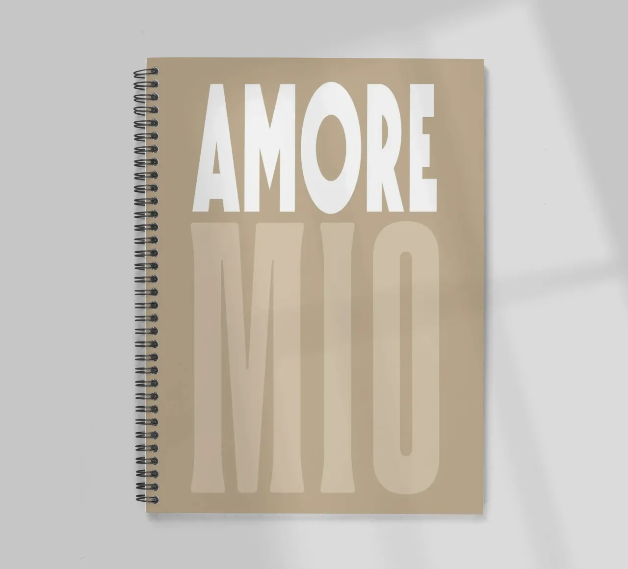 Amore Mio, Boho Sommer-Pop spiral notebook by Carinaprint