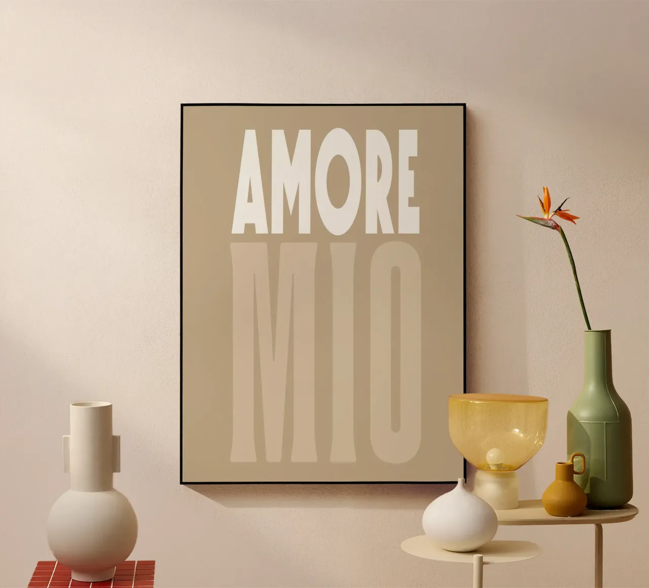 Amore Mio, Boho Sommer-Pop plexiglass da Carinaprint