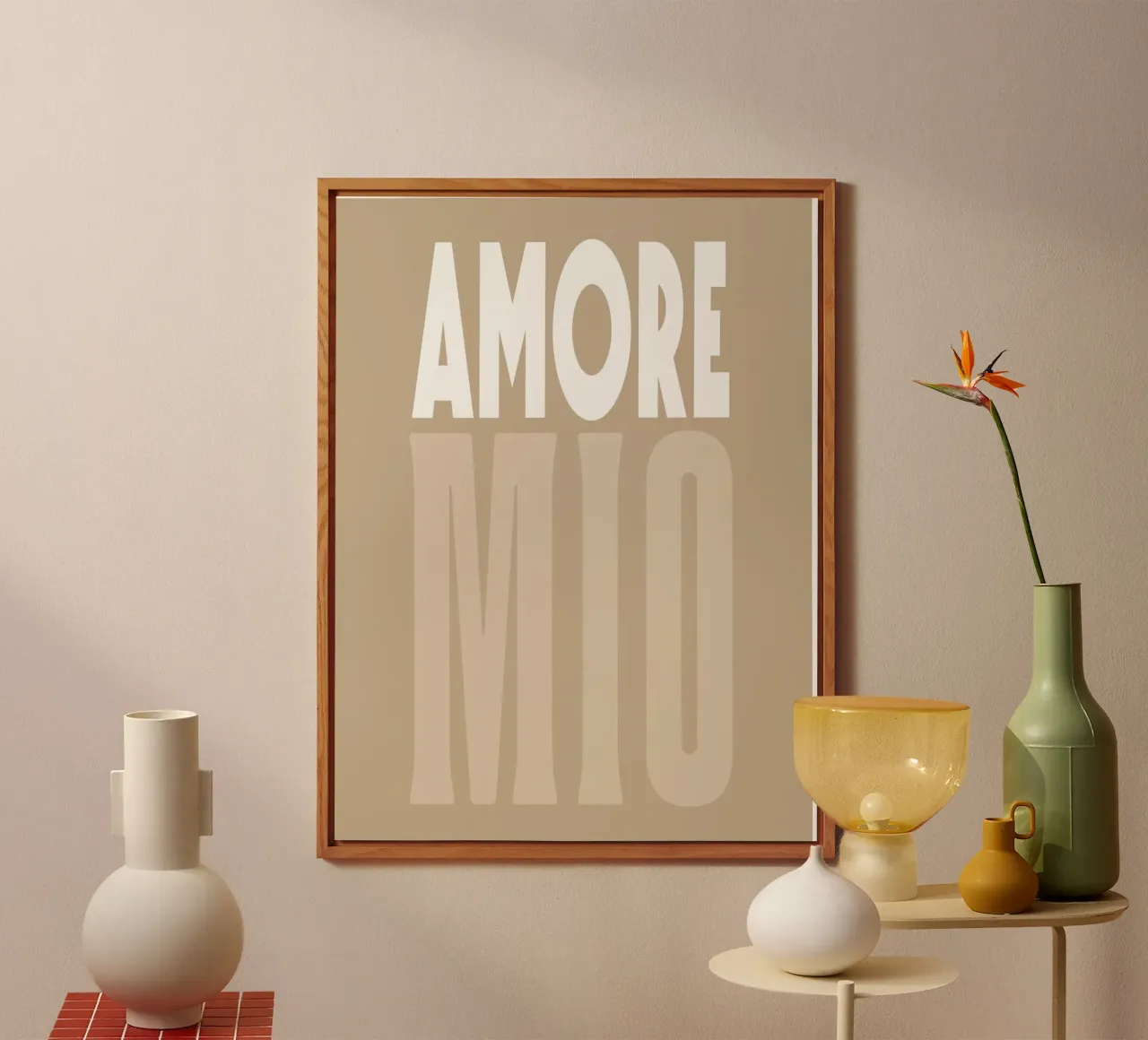 Amore Mio, Boho Sommer-Pop alluminio dibond da Carinaprint