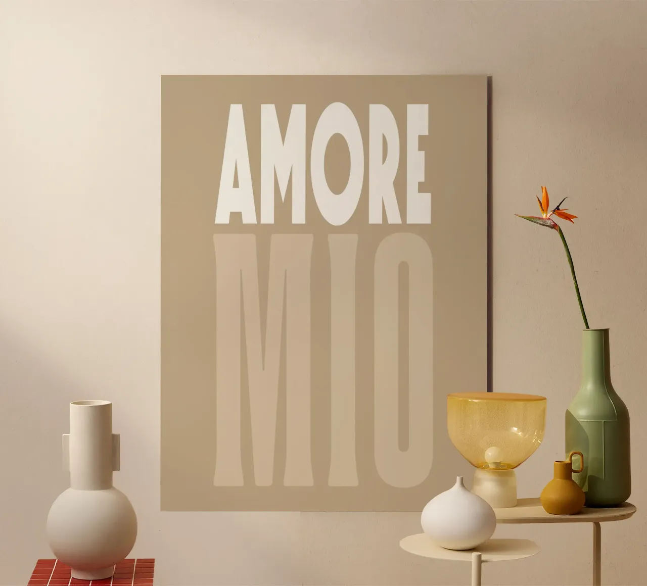 Amore Mio, Boho Sommer-Pop alluminio dibond da Carinaprint