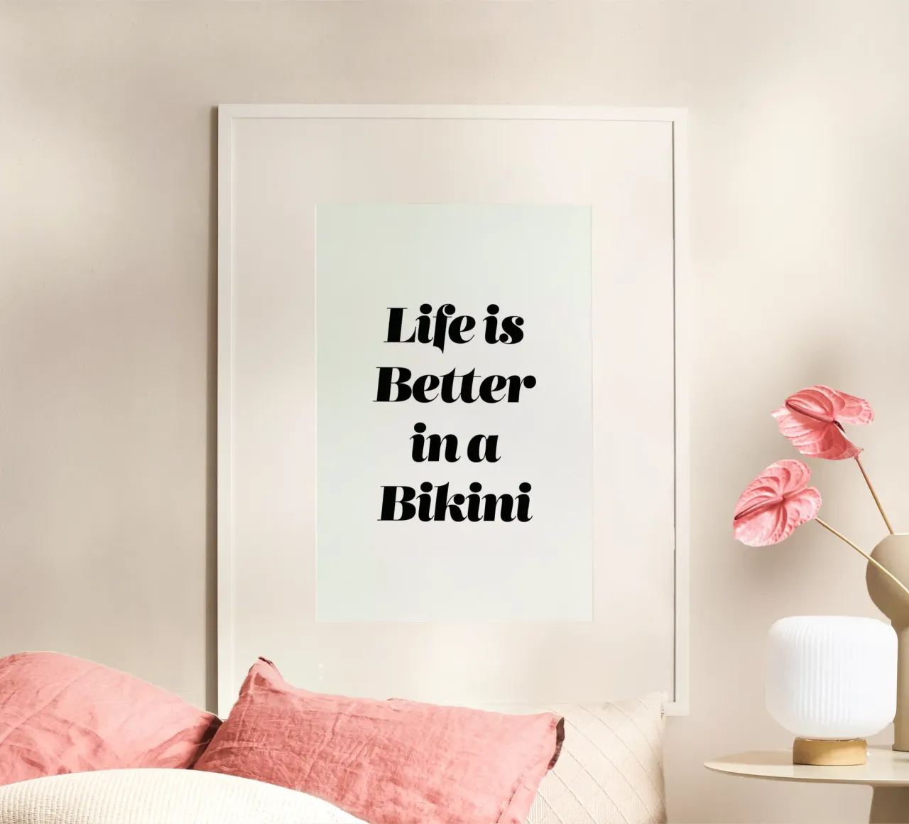 Bikini poster con telaio in plastica da Mottos by Sinan Saydik
