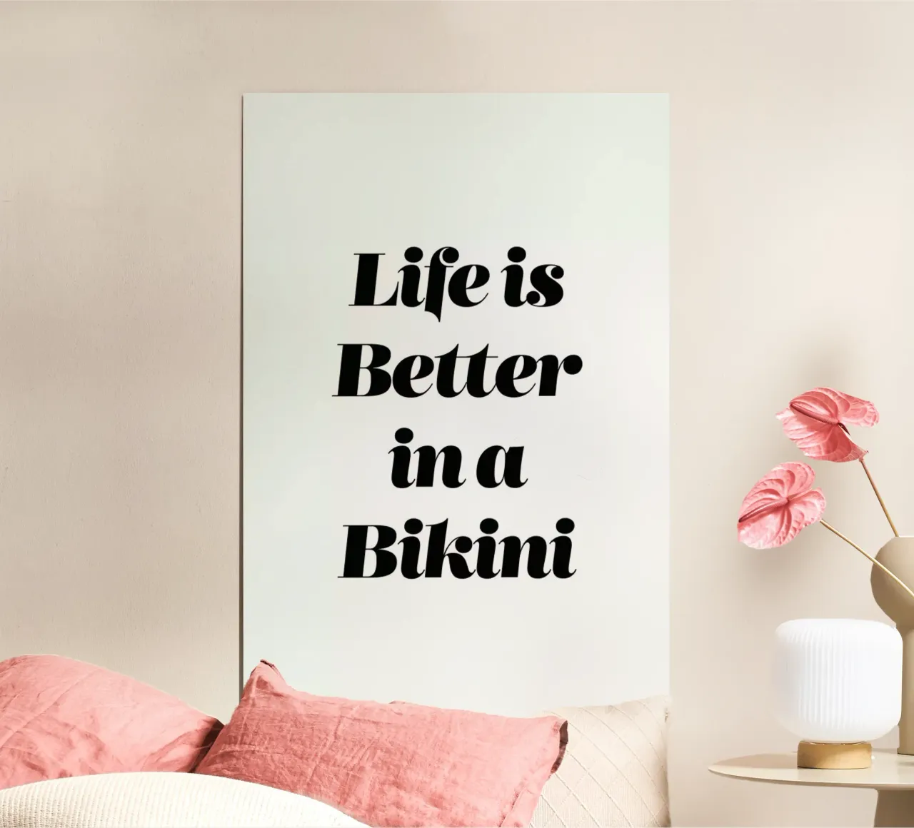 Bikini poster con telaio in plastica da Mottos by Sinan Saydik