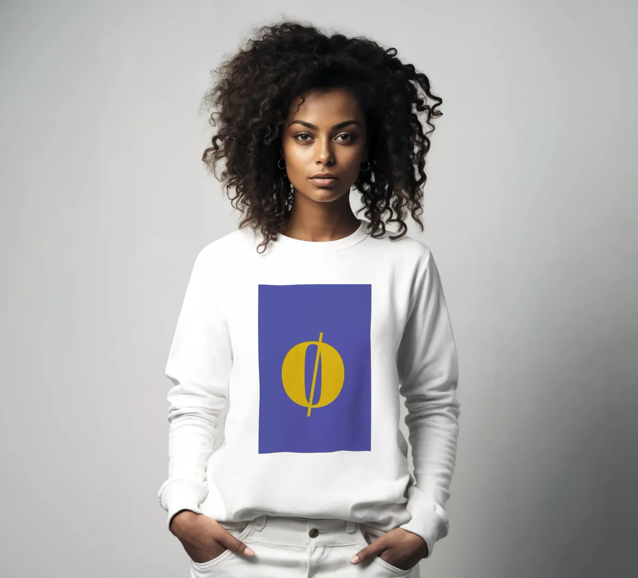 Blue Letter ø sweatshirt by Studio One