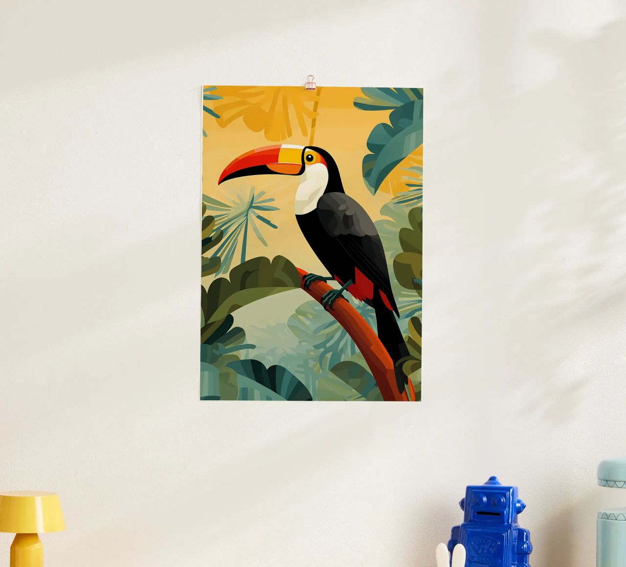 Tucano nella giungla tropicale poster da Karraker