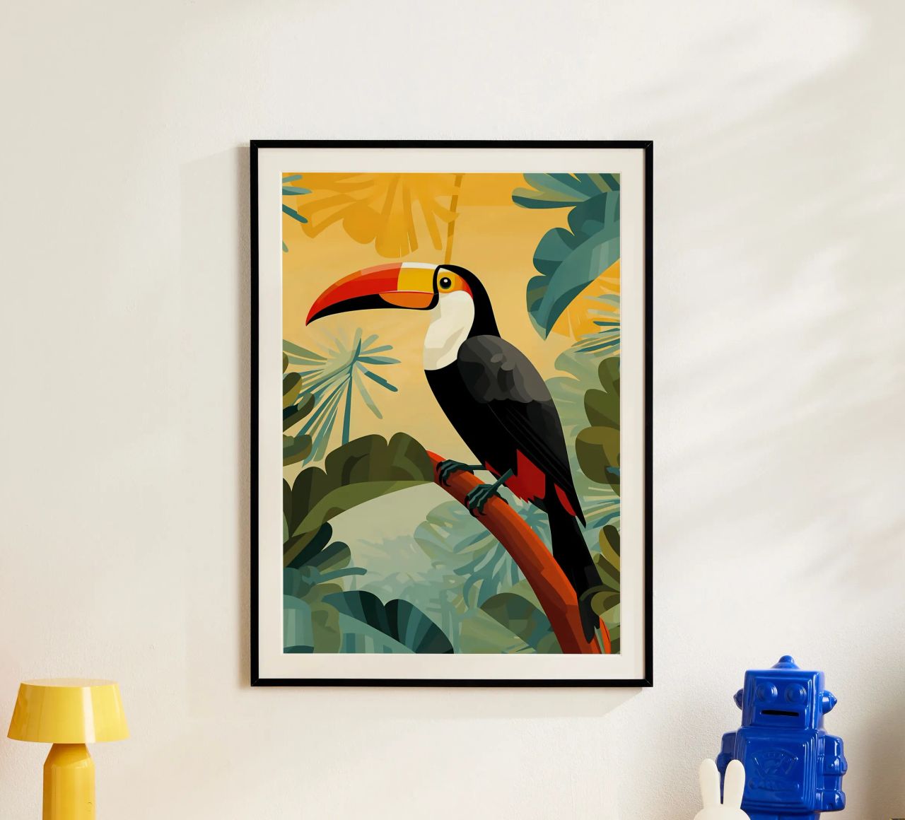 Tucano nella giungla tropicale poster da Karraker