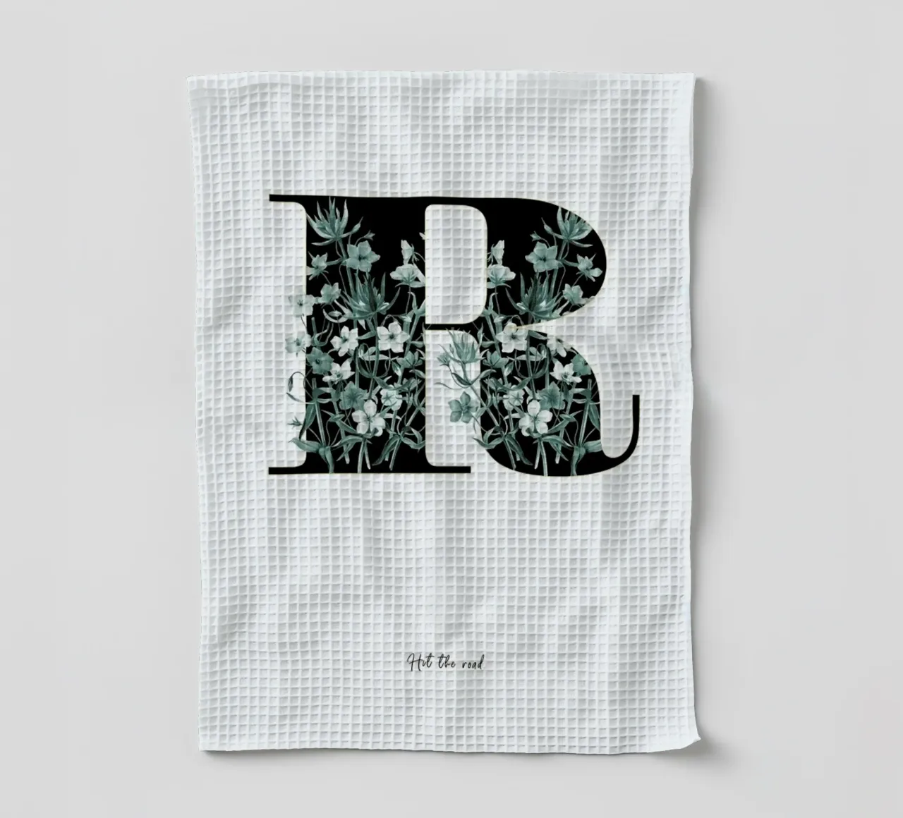 Flower Alphabet - R canovaccio da cucina da Froilein Juno