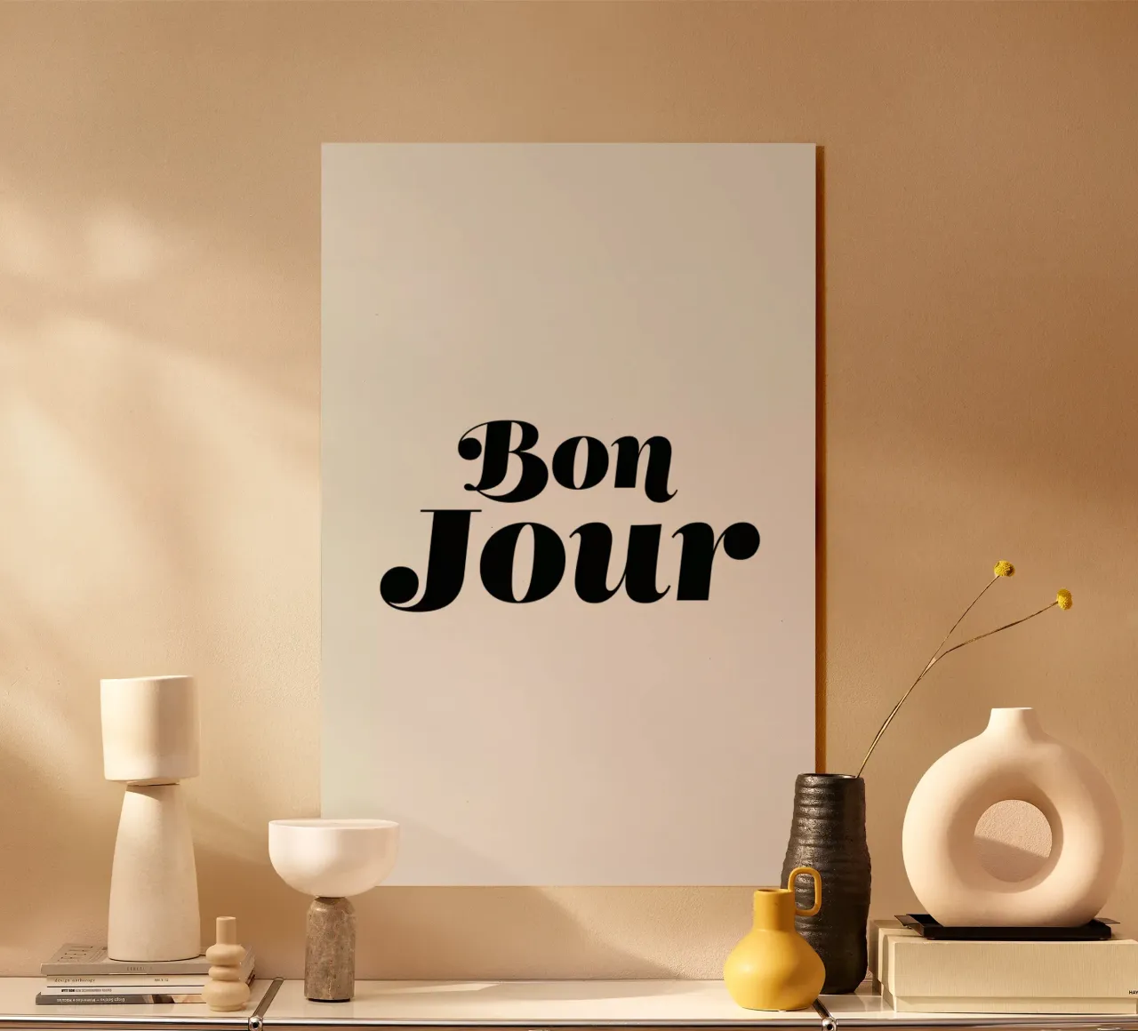 Bon Jour plexiglass da Mottos by Sinan Saydik