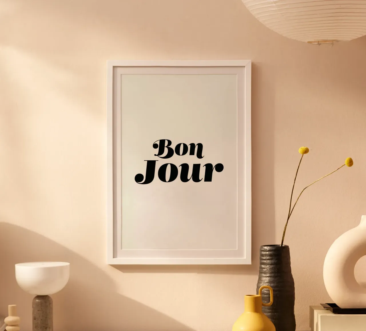 Bon Jour poster da Mottos by Sinan Saydik
