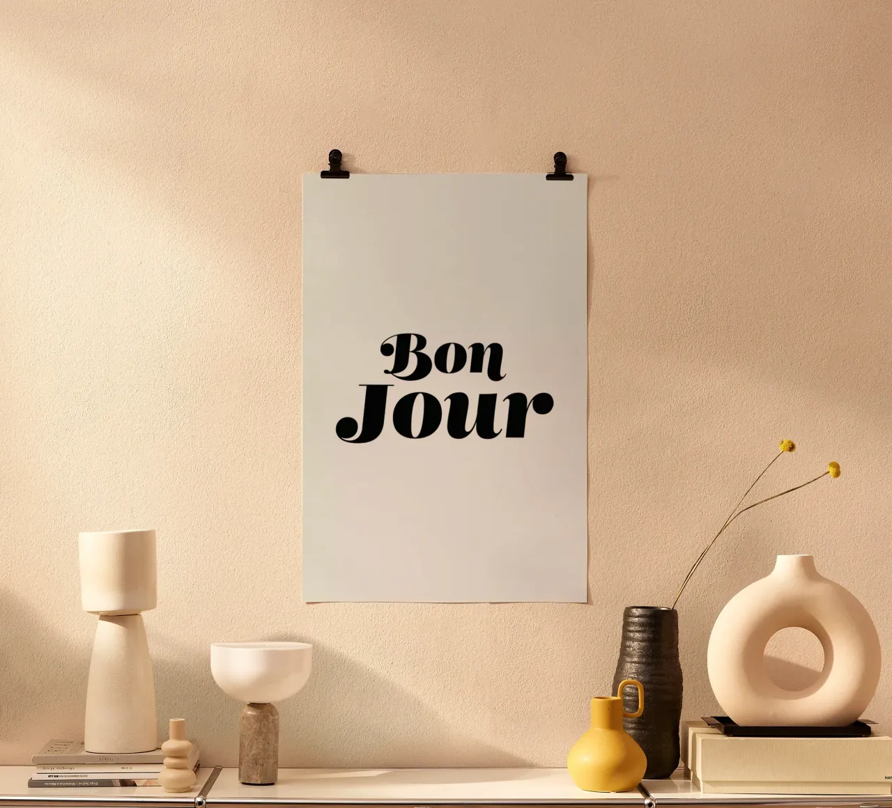 Bon Jour poster da Mottos by Sinan Saydik