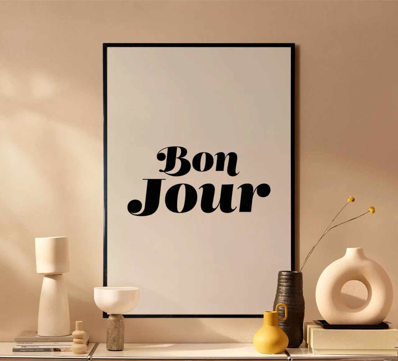 Bon Jour poster da Mottos by Sinan Saydik