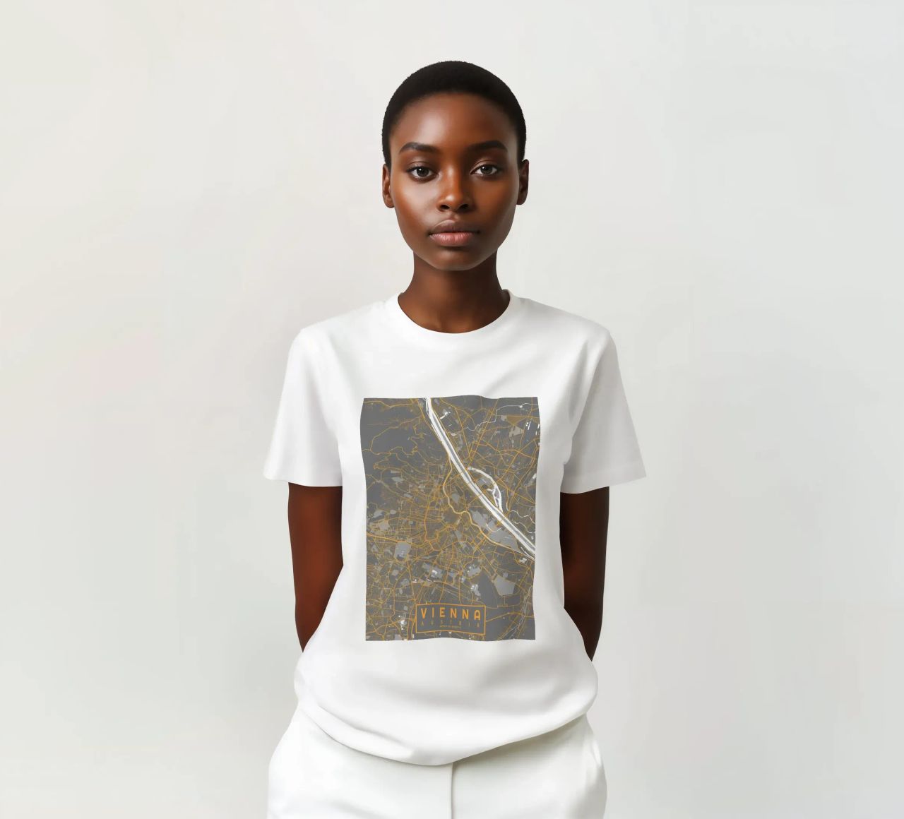 Stadtplan Wien Bauhaus T-Shirt von Karraker