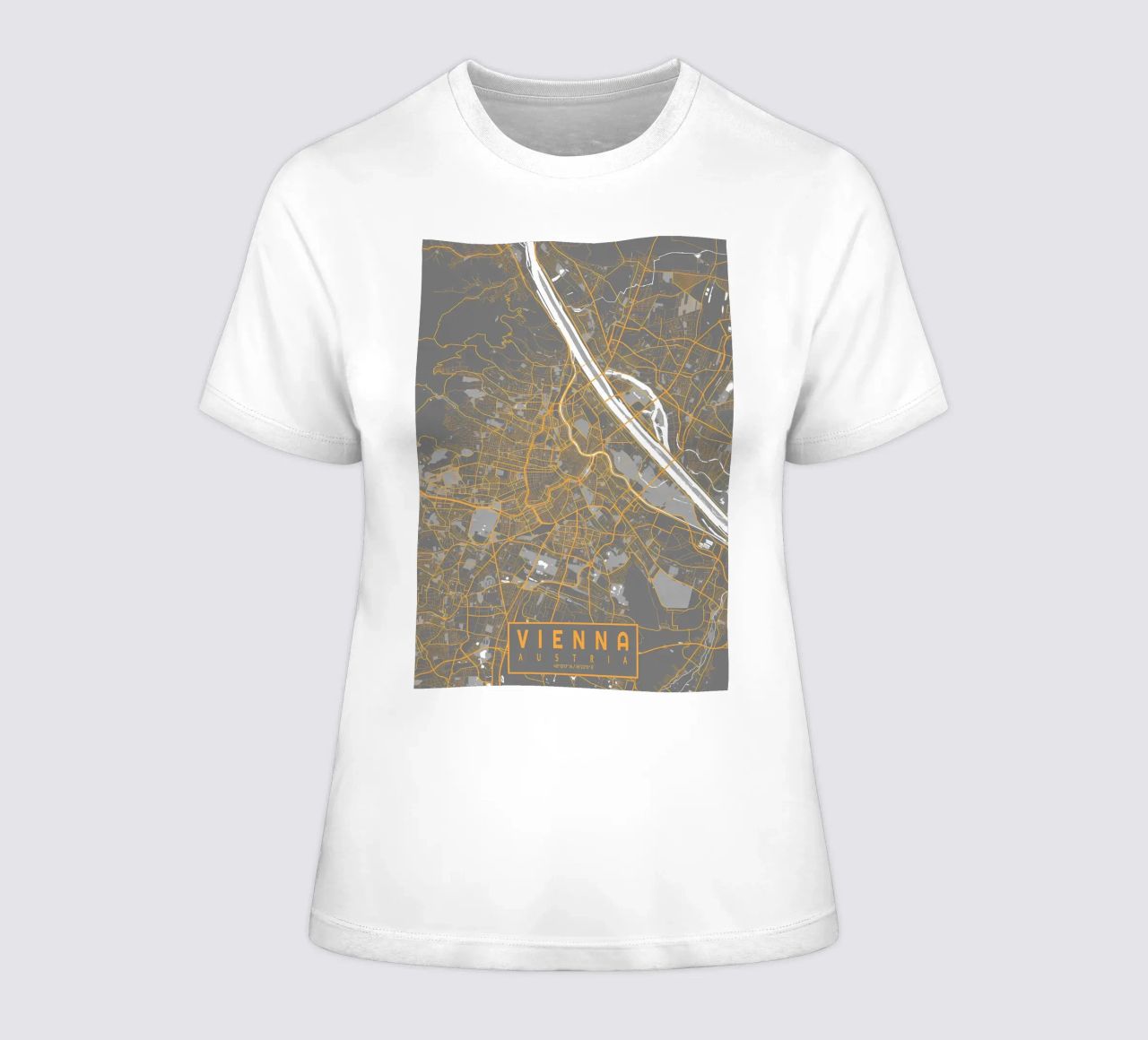 Stadtplan Wien Bauhaus Frauen T-Shirt von Karraker