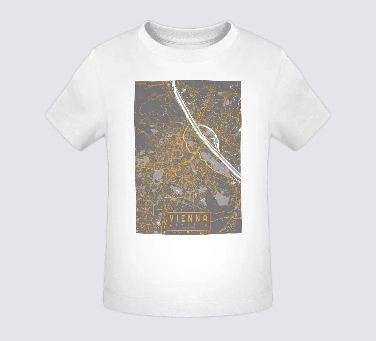 Stadtplan Wien Bauhaus Baby T-Shirt von Karraker