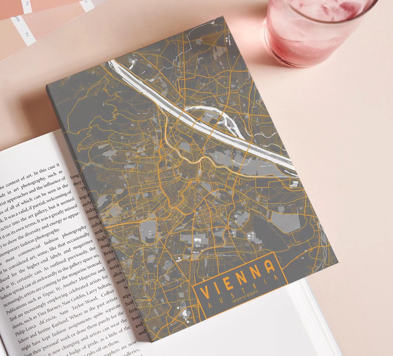 Stadtplan Wien Bauhaus Notizbuch von Karraker