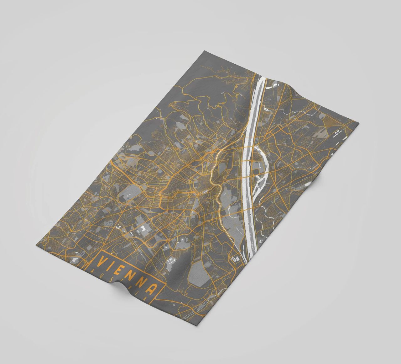 Stadtplan Wien Bauhaus Strandtuch von Karraker