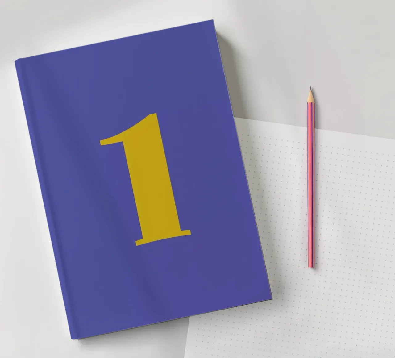 Blue Number 1 notebook by Studio One