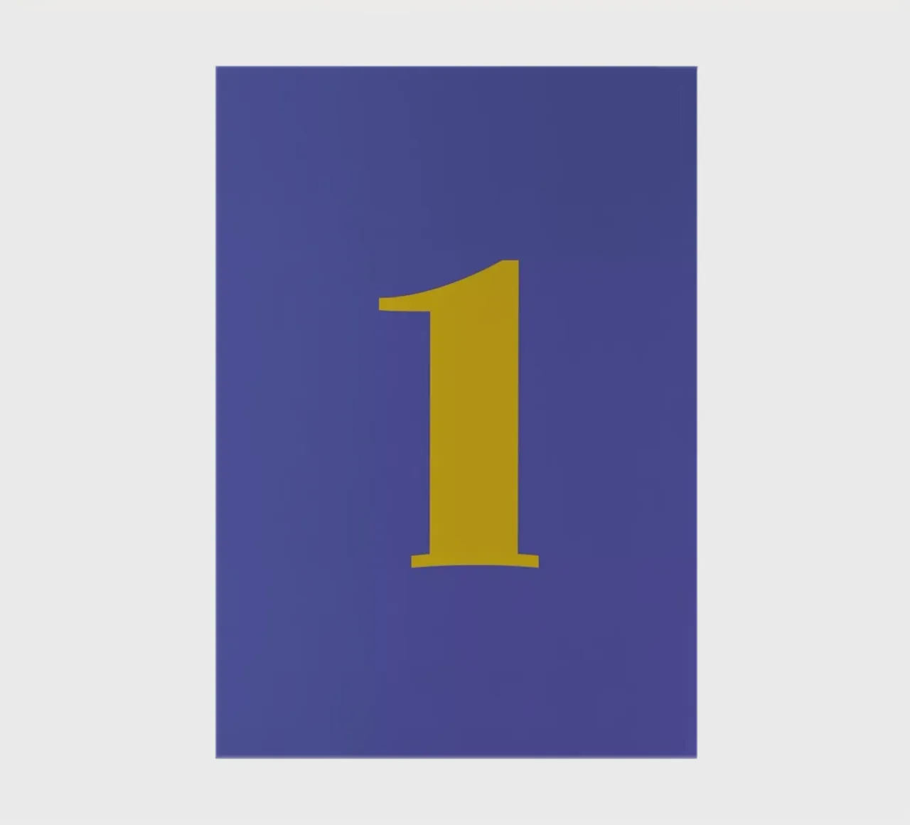 Blue Number 1 notebook by Studio One