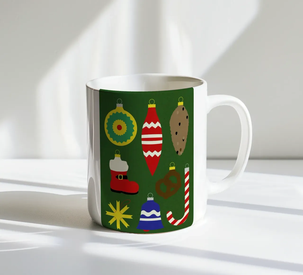 Christmas Ornaments tazza in ceramica da Rosi Feist