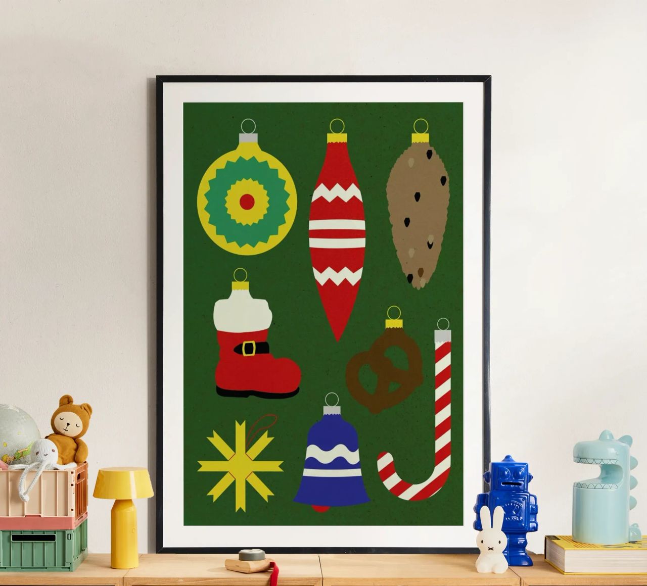 Christmas Ornaments poster van Rosi Feist