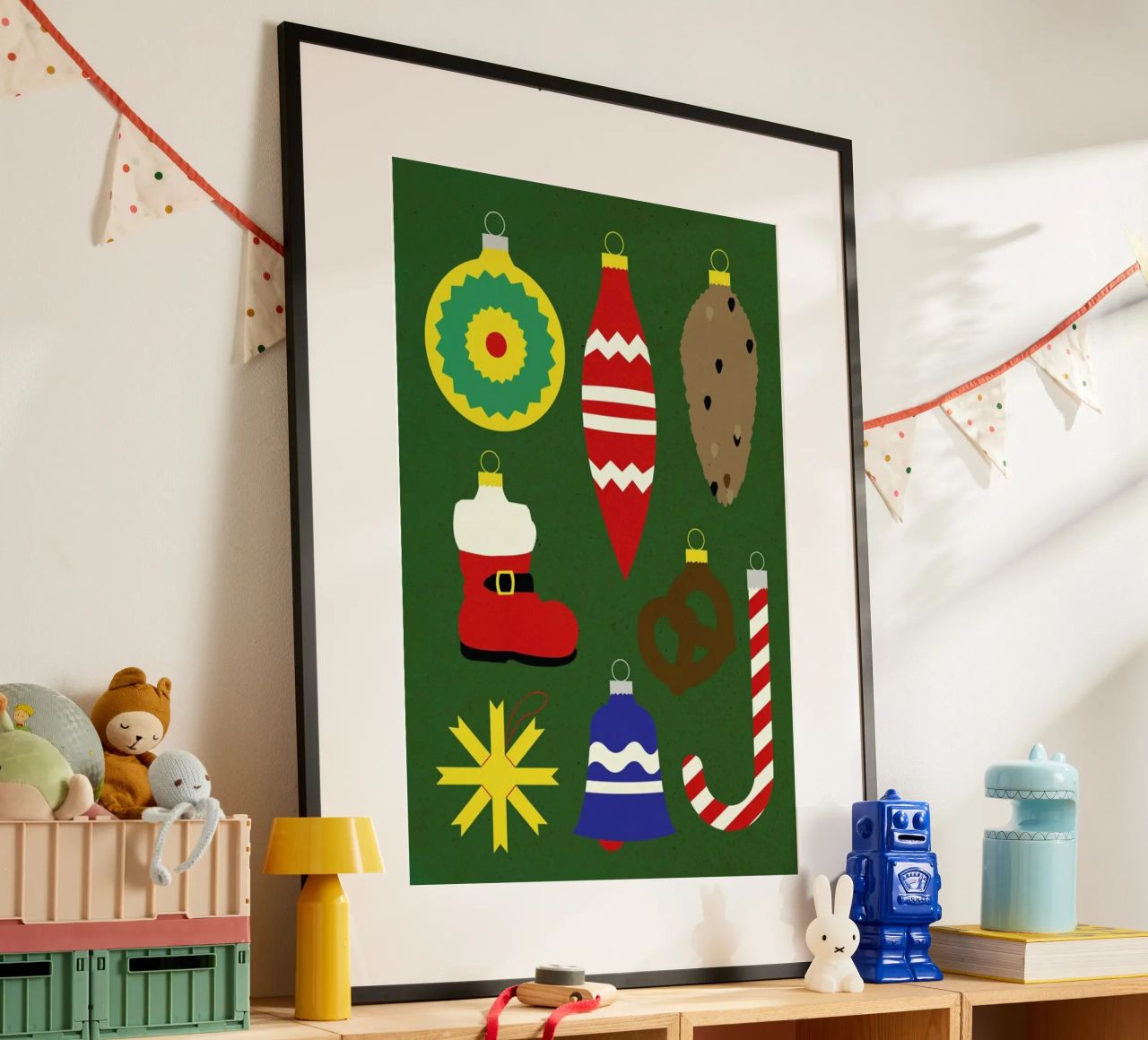 Christmas Ornaments poster van Rosi Feist